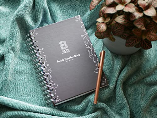 Bay's Kitchen Food & Symptom Diary, daily journal and log for recording food and meals, tracking allergies, symptoms and influences on your health (A5 sized)