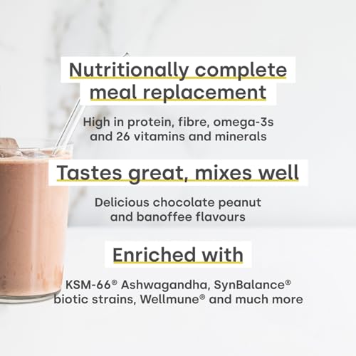 Form Peakblend - Vegan Meal Replacement - 34g of plant based protein per serving - Nutritionally complete | 26 vitamins & minerals | No artificial flavours, no artificial sweeteners (Banoffee)
