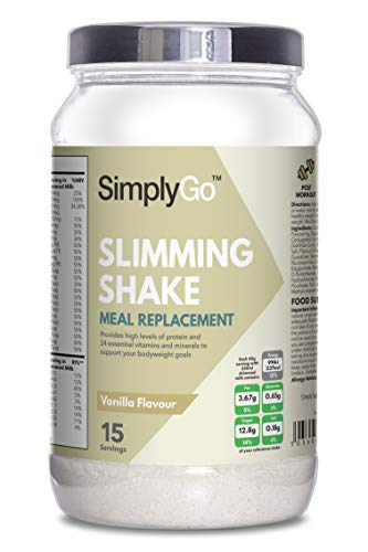 High Protein Slimming Shake for Weight Loss | Meal Replacement Powder Suitable for Men & Women | Made in the UK (Vanilla)