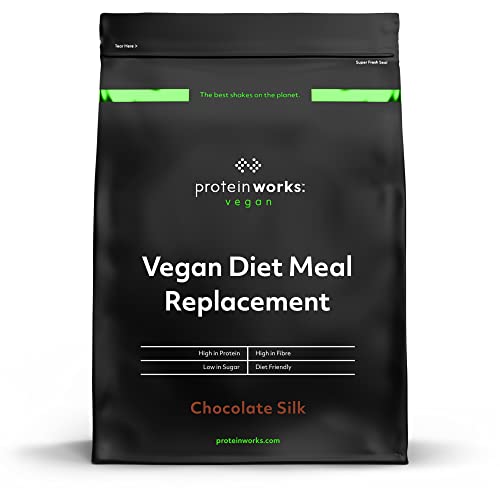 Protein Works - Vegan Diet Meal Replacement Shake | Nutritionally Complete 250 Calorie Meal | Vegan Meal Shake | Plant Based Meal | 14 Servings | Chocolate Silk | 1kg