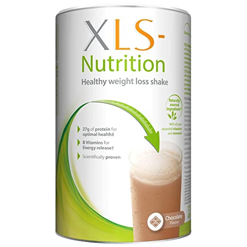 XLS Nutrition Weight Loss Meal Replacement Shake - Weight Control Diet Supplement - 400g, Chocolate Flavour, 10 Servings