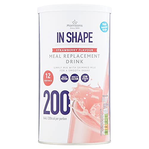 Morrisons in Shape Strawberry Meal Replacement Drink, 348 Count
