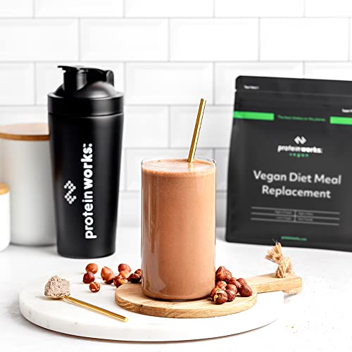 Protein Works - Vegan Diet Meal Replacement Shake | Nutritionally Complete 250 Calorie Meal | Vegan Meal Shake | Plant Based Meal | 14 Servings | Chocolate Silk | 1kg