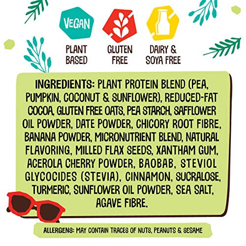 SheShake (1kg) Diet Meal Replacement Shake for Weight Loss - Vegan, Dairy Free & Gluten Free Diet Shakes for women - Made with plant protein powders (Chocolate)