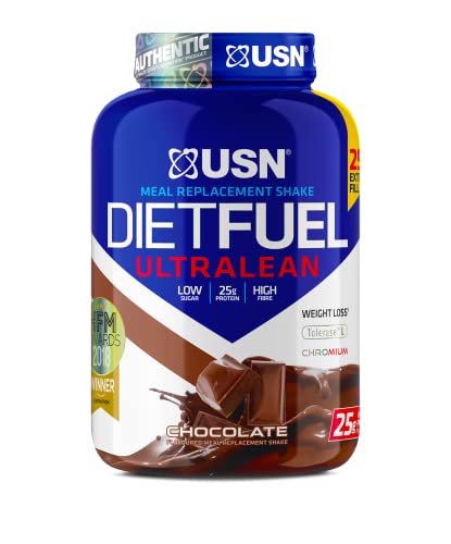 USN Diet Fuel UltraLean Chocolate 2.5KG: Meal Replacement Shake, Diet Protein Powders for Weight Control and Lean Muscle Development