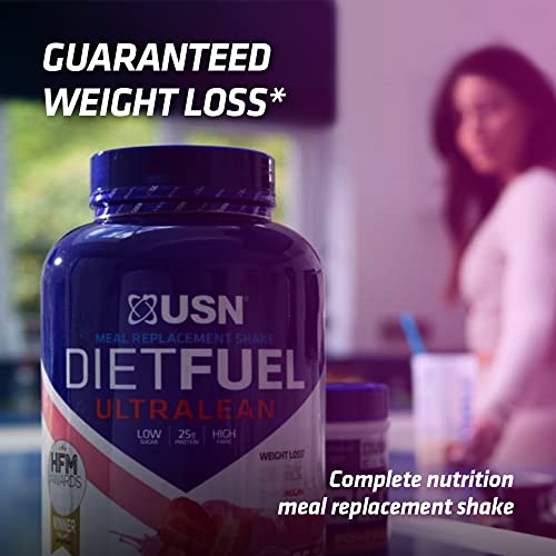 USN Diet Fuel UltraLean Chocolate 2.5KG: Meal Replacement Shake, Diet Protein Powders for Weight Control and Lean Muscle Development