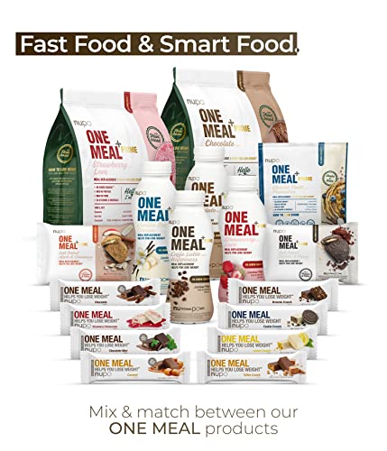 NUPO One Meal +Prime Caffe Latte Happiness – Ready-to-Drink Shake - Tasty meal replacement shake with 24 vitamins and minerals - High in protein - No added sugar - 12 x 330ml