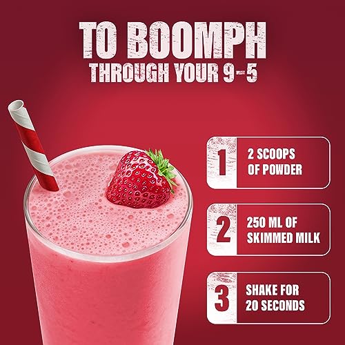 SlimFast Balanced Meal Shake, Healthy Shake for Balanced Diet Plan with Vitamins and Minerals, High in Fibre, Meal Replacement, Strawberry Flavour, 16 Servings, 584 g, Packaging May Vary