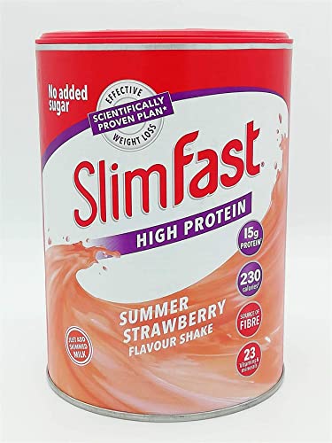 SLIMFAST 365G Summer Strawberry Meal Replacement Milkshake Powder
