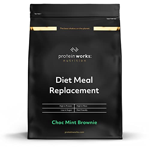 Protein Works - Diet Meal Replacement Shake | Nutrient Dense Complete Meal | Immunity Boosting Vitamins, Affortable | Healthy And Quick | Choc Mint Brownie | 1kg