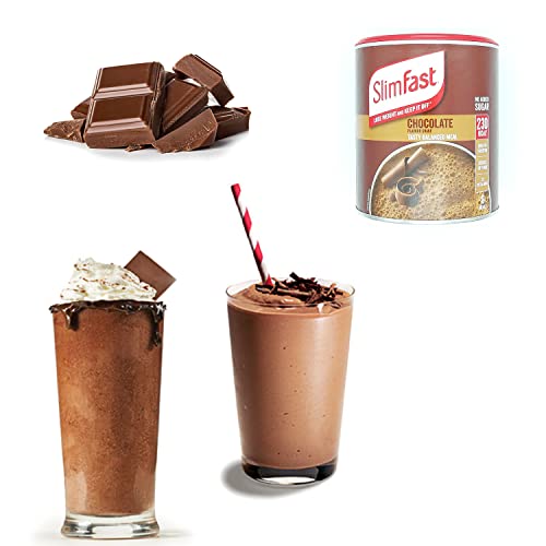 Seven Trees Farm KIT Made of 5 Products, 4 x Meal Replacement High Protein Shakes (Banana 292g, Chocolate 300, Caramel 292g, Strawberry 292g),1 x Shaker 700ml