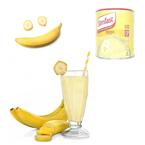 Seven Trees Farm KIT Made of 5 Products, 4 x Meal Replacement High Protein Shakes (Banana 292g, Chocolate 300, Caramel 292g, Strawberry 292g),1 x Shaker 700ml