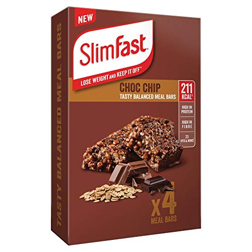 16 x 60g Delicious SlimFast Choc Chip Meal Bars