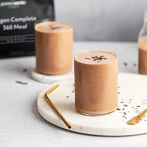 Protein Works - Vegan Complete 360 Meal Shake , 100% Vegan Meal Replacement Powder , Complete Meal , Plant Based Meal Shake , 5 Servings , Choc Mint Brownie , 500g