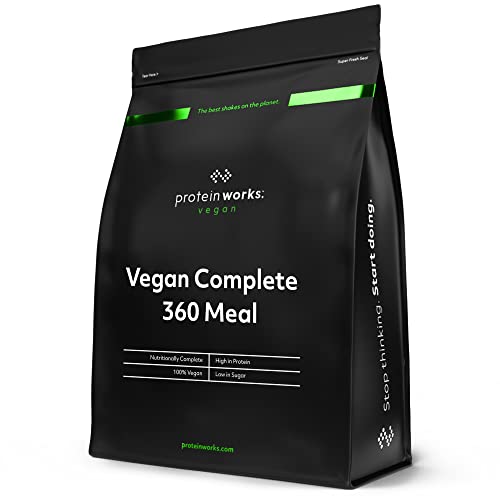 Protein Works - Vegan Complete 360 Meal Shake , 100% Vegan Meal Replacement Powder , Complete Meal , Plant Based Meal Shake , 5 Servings , Choc Mint Brownie , 500g