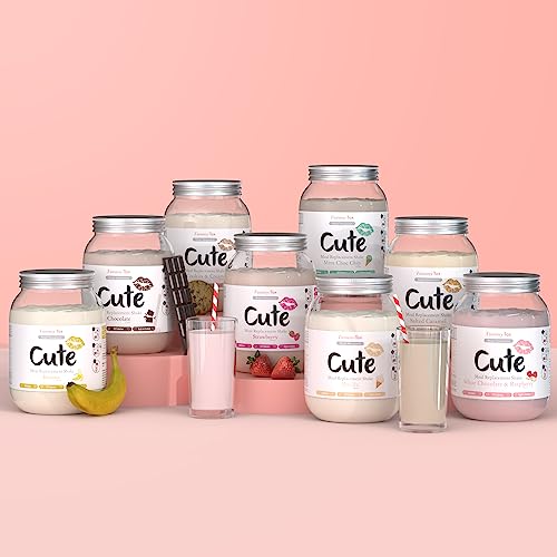 Cute Nutrition Meal Replacement Shake - Protein Shake High in Protein - Cookies & Cream - Vitamins and Minerals - 500 g - Bonus E-book - by TummyTox