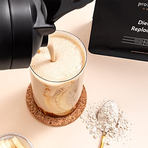 Protein Works - Diet Meal Replacement Shake | Nutrient Dense Complete Meal | Immunity Boosting Vitamins, Affortable | Healthy And Quick | Caramel Macchiato | 2kg