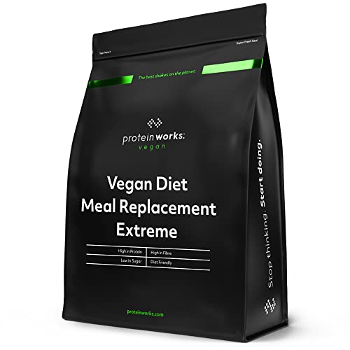 Protein Works - Vegan Diet Meal Replacement Extreme | Plant Based Meal Replacement Shake | Added Vitamins | Aids Weight Loss | 8 Servings | Chocolate Silk | 500g