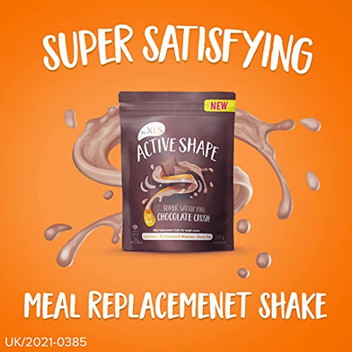 NEW Active Shape by XLS - Meal Replacement Powder Shake for Weight Control and Weight Loss - 23 Vitamins and Minerals - 22 g of Protein - Gluten Free - Chocolate Crush, 250 g