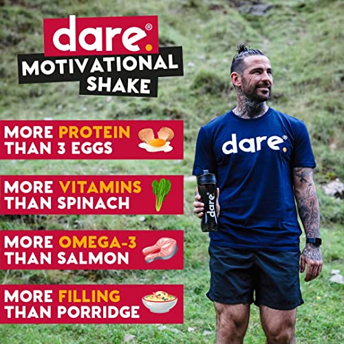 Dare Motivation Nutritionally Complete Meal Replacement Shake - Cocoa & Peanut Butter - 20g Vegan Protein and all 26 Essential Vitamins & Minerals per Serving - 750g (15 Servings)
