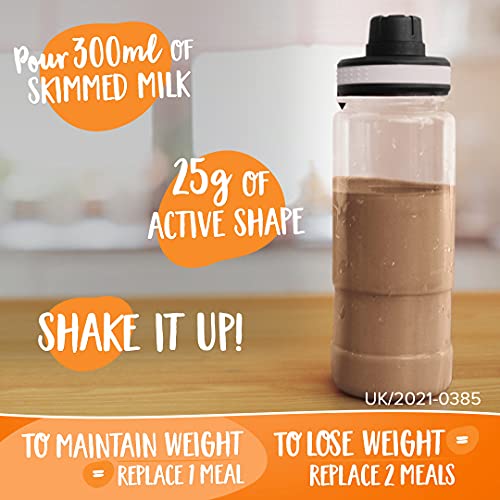 NEW Active Shape by XLS - Meal Replacement Powder Shake for Weight Control and Weight Loss - 23 Vitamins and Minerals - 22 g of Protein - Gluten Free - Chocolate Crush, 250 g