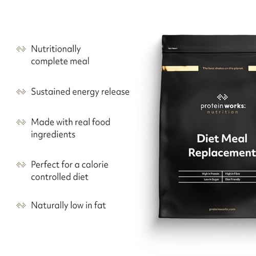 Protein Works - Diet Meal Replacement Shake | Nutrient Dense Complete Meal | Immunity Boosting Vitamins, Affortable | Healthy And Quick | Strawberries 'n' Cream | 1kg
