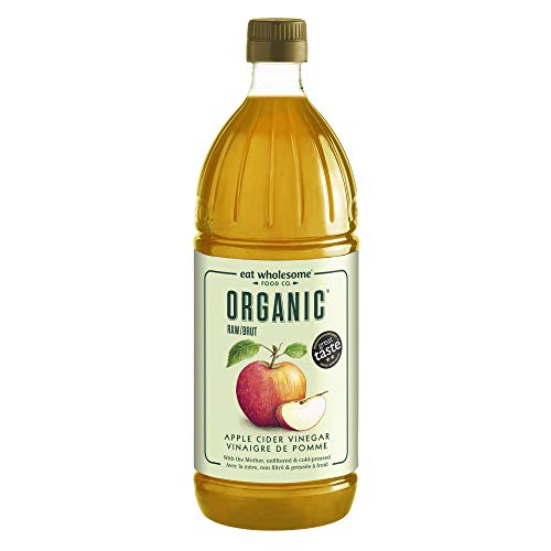Eat Wholesome Organic Raw Apple Cider Vinegar Unfiltered with The Mother, 1L