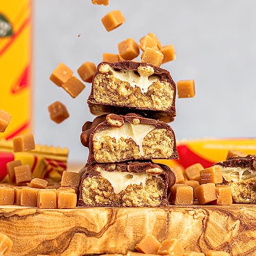 Protein Works - Ridiculous Vegan Protein Bar | Award Winning | 100% Plant Based & Palm Oil Free | High Protein | Chocolate Caramelicious | 9 Bars