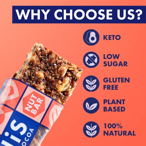 Adonis Pecan, Hazelnut & Cocoa Keto Bars (16x35g) | Vegan/Keto-Friendly | 100% Natural Keto Snacks | Gluten Free/Sugar Free/Palm Oil Free | Low Sugar, Low Calorie & Low Carb | Ideal for a Keto Diet