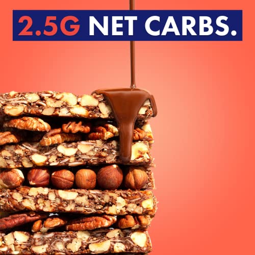 Adonis Pecan, Hazelnut & Cocoa Keto Bars (16x35g) | Vegan/Keto-Friendly | 100% Natural Keto Snacks | Gluten Free/Sugar Free/Palm Oil Free | Low Sugar, Low Calorie & Low Carb | Ideal for a Keto Diet