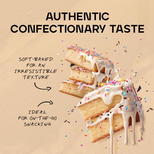 Bulk Macro Munch Protein Bar, Birthday Cake, 62 g, Pack of 12