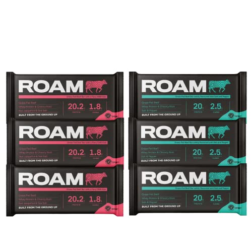 ROAM Natural Protein Bars, Assorted Flavors, 6 Count