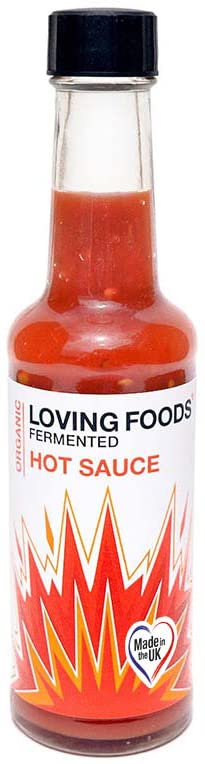 Loving Foods *Certified Organic* Hot Sauce (150ml) Raw, Unpasteurised & Bursting with Beneficial Live Bacteria