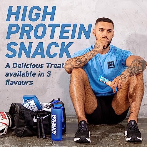 Applied Nutrition Swirl Protein Bars - High Protein, Low Sugar, On The Go Gym Snack Bar (12 Pack) (White Chocolate Peanut)