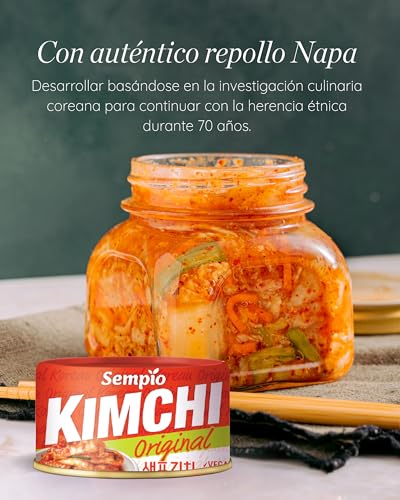 Sempio Kimchi Can, Vegan Gluten-Free, No Added Preservatives Artificial Colors or Flavors (Original)