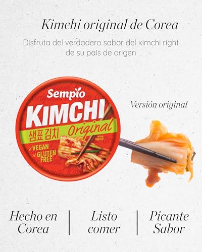 Sempio Kimchi Can, Vegan Gluten-Free, No Added Preservatives Artificial Colors or Flavors (Original)