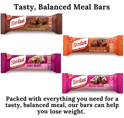 SLIMFAST Meal Replacement Pack: 4x60g Bars – Various Flavors