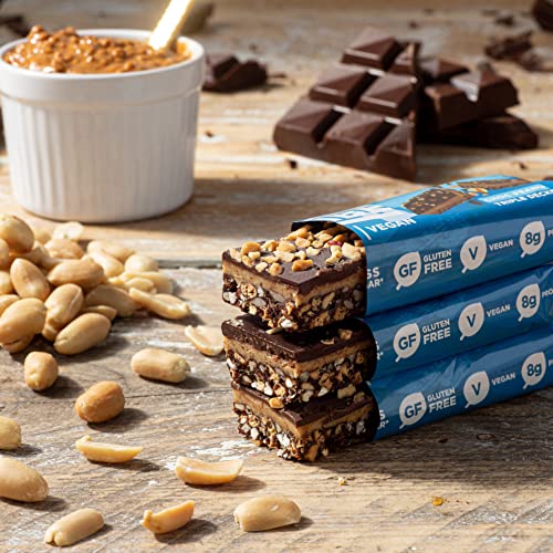 TRIBE Triple Decker Choc Peanut Protein Bars - Natural, Vegan (12 x 40g)