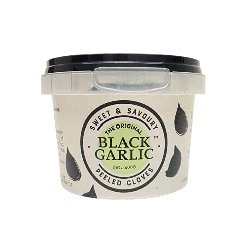 The Original Black Garlic Sweet & Savoury Peeled Cloves 50g - Gourmet, Aged to Perfection, Ready-to-Eat, 100% Natural & Vegan