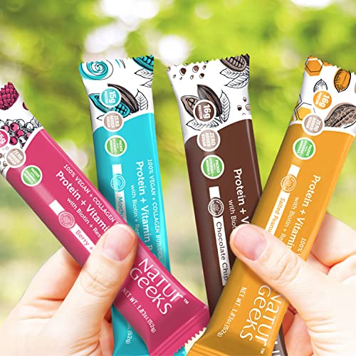 NaturGeeks Protein + Vitamin Bar Variety Pack