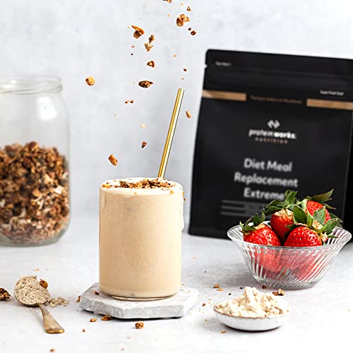 Protein Works - Diet Meal Replacement Extreme Shake | 200 Calorie Meal | High Protein Meal | Supports Weightloss | 16 Servings | Choc Hazelnut Heaven | 1kg