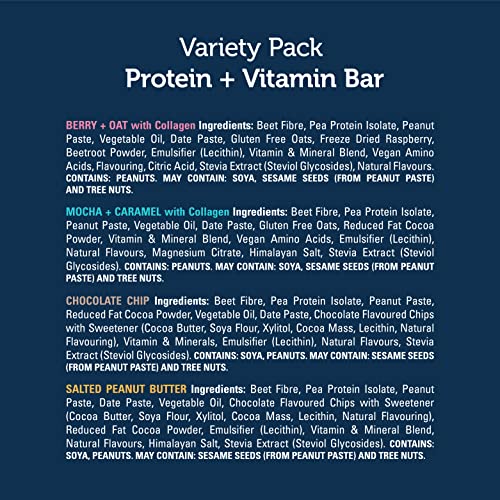 NaturGeeks Protein + Vitamin Bar Variety Pack