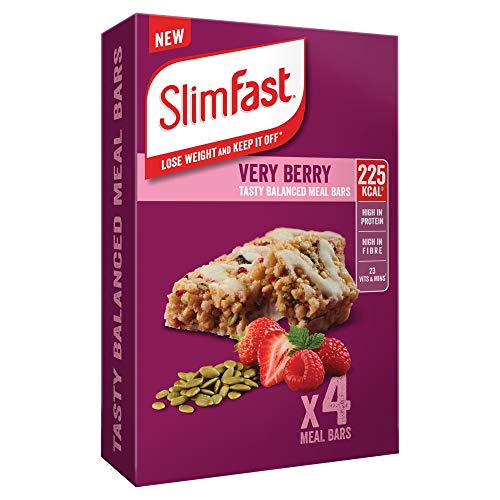 Slimfast Very Berry Meal Replacement Bars - 4 pack