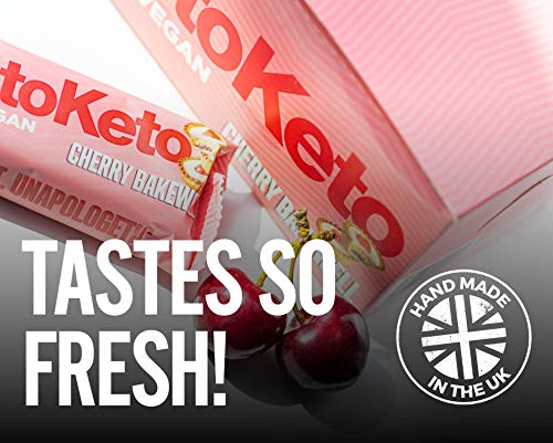 Cherry Bakewell Keto Bars for Weight Loss