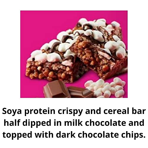 16 Pack Slim Fast Meal Bars - Choc Chip & Rocky Road, Ideal for Weight Loss