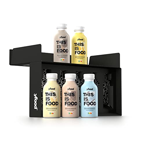 yfood Tasterpack, tasty meal replacement, THIS IS FOOD drink, 34g of protein, 26 vitamins and minerals, 5 flavor Tasterpack (5 x 500ml)