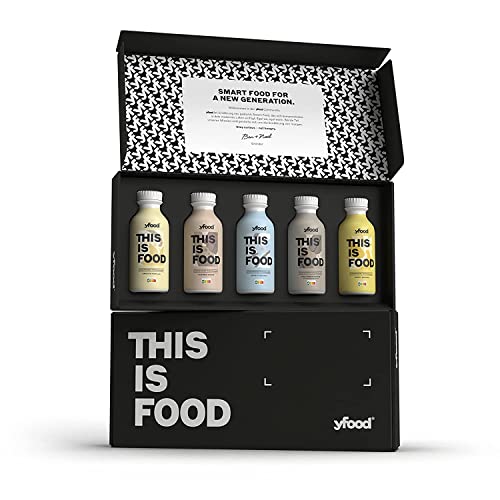 yfood Tasterpack, tasty meal replacement, THIS IS FOOD drink, 34g of protein, 26 vitamins and minerals, 5 flavor Tasterpack (5 x 500ml)