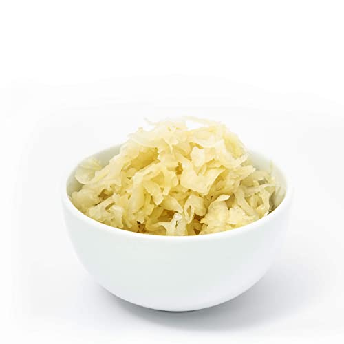 Loving Foods Award-Winning *Organic & Made in the UK* Sauerkraut (4 x 475g) Raw, Unpasteurised & Bursting with Beneficial Live Bacteria (4 x Jars)
