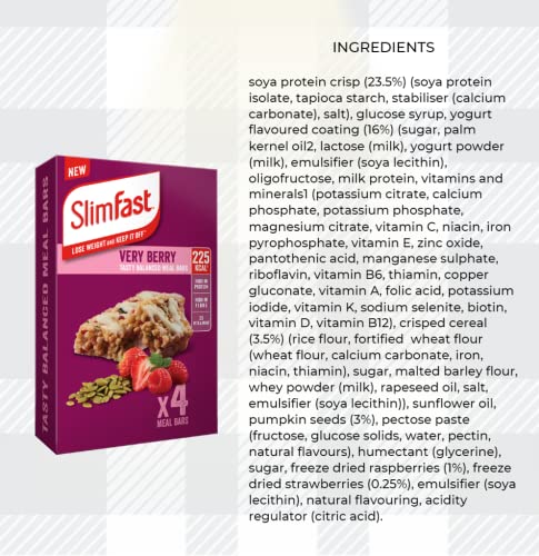 Delicious, Protein-Packed 16x60g Meal Bars for Weight Loss