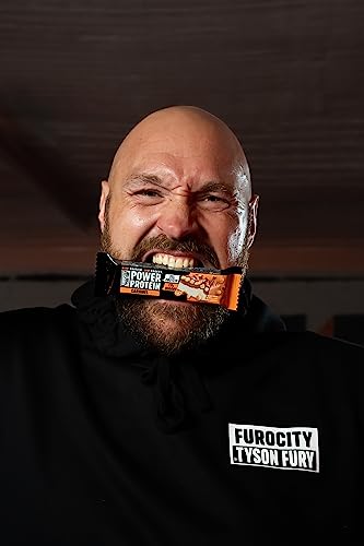 Furocity by Tyson Fury Protein Bars, Caramel Flavour, Case of 15 x 60g Bars, 20g Protein per Serving, Low in Sugar, Pre and Post-Workout Snack